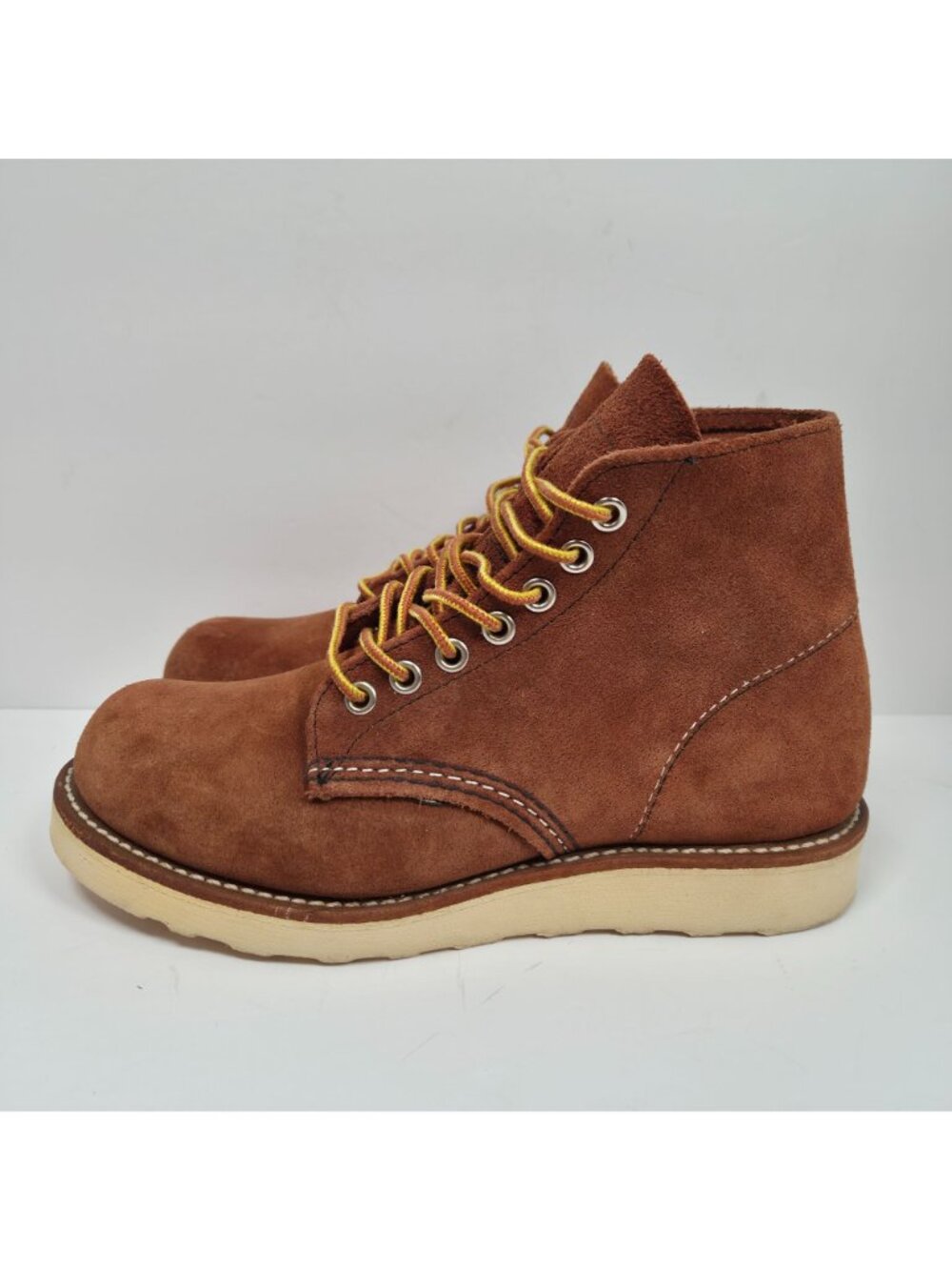 Red Wing 8813 Women's Brown Copper Suede Leather Boots US Size 4.5D Made In USA - Picture 2 of 12